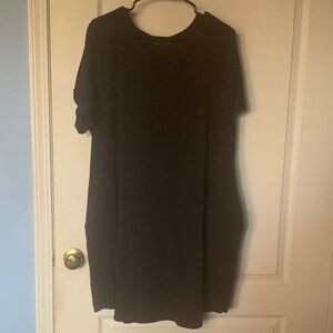 Universal Standard Black Mini Dress with pockets